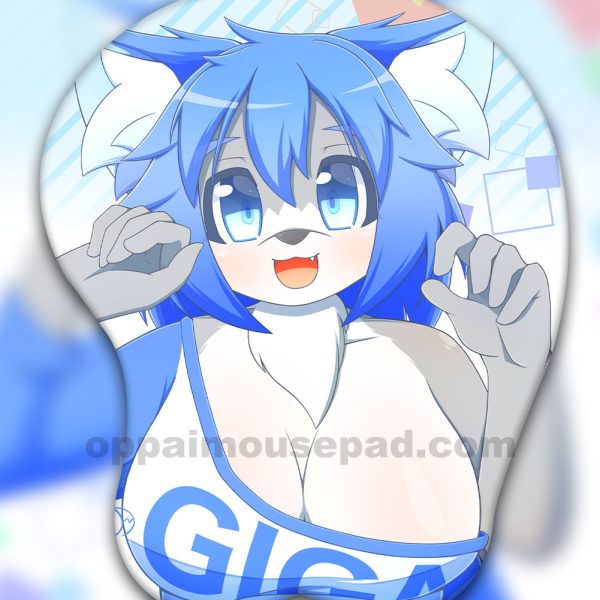毛皮のような 3D おっぱいマウスパッド