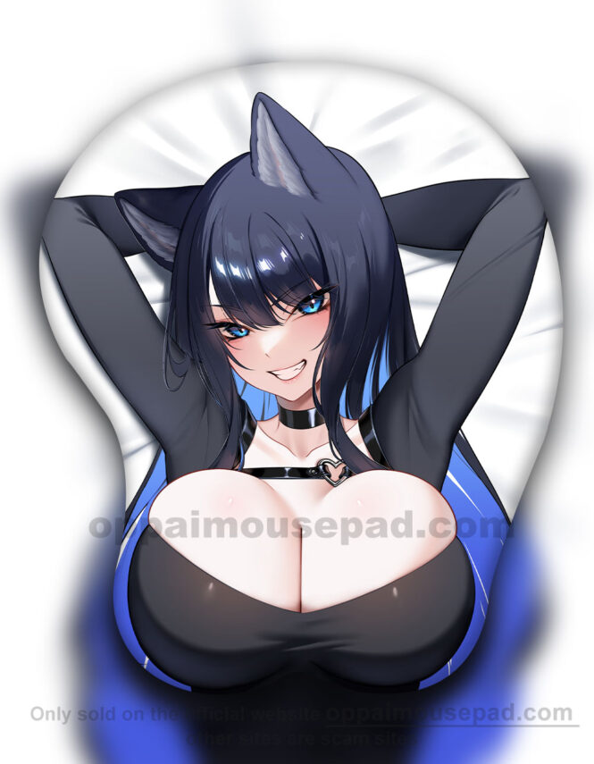 Cat Girl 3D Oppai Mouse Pad