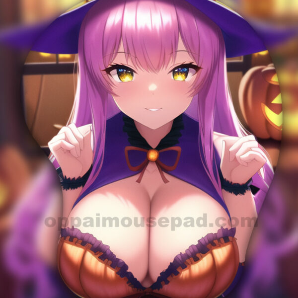 魔女のハロウィン 3D おっぱいマウスパッド