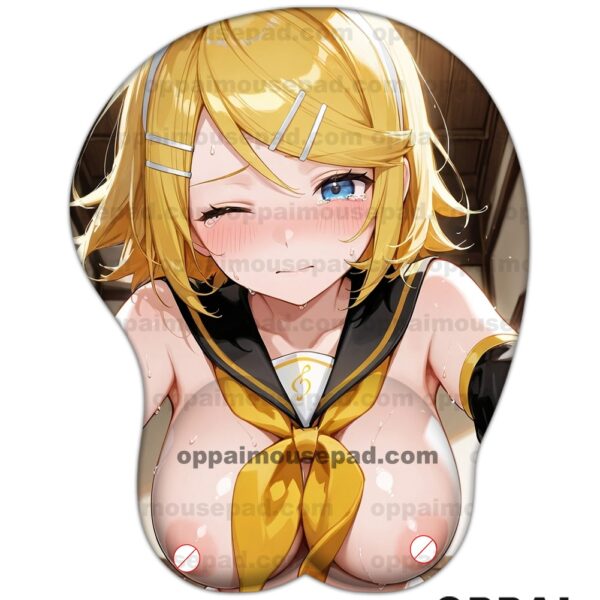 鏡音リンおっぱい マウス パッド 乳首